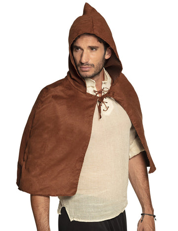 Pelerină medievală maro pentru adulți 