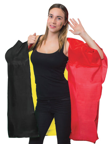 Pelerină de suporter Belgia adult 150 x 87 cm 
