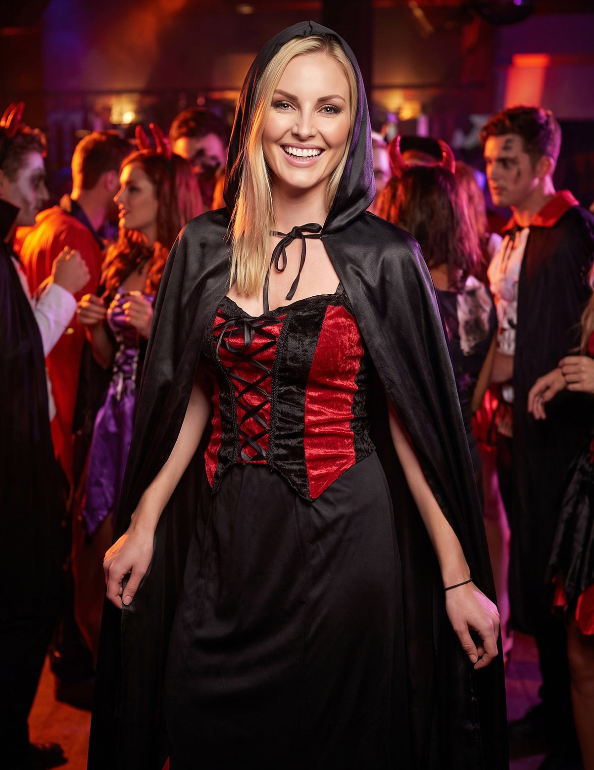 Halloween Adult Negru Vampire Cape