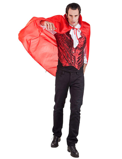 Cape de vampire pour homme rouge