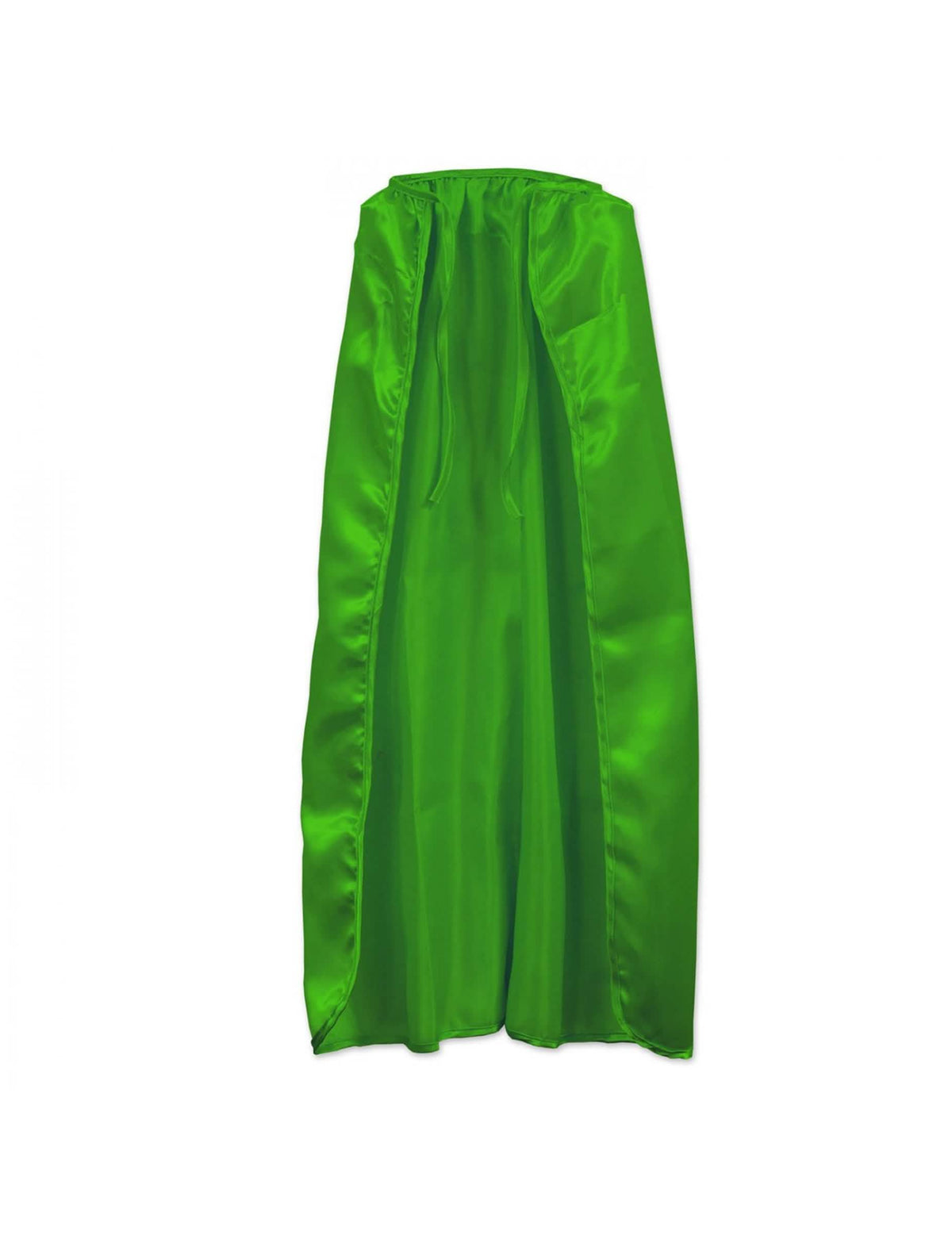 Pelerină verde din satin strălucitor pentru adult