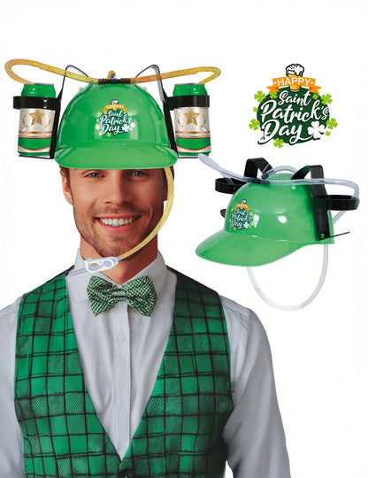 Cască anti-sete verde Saint Patrick pentru adulți 
