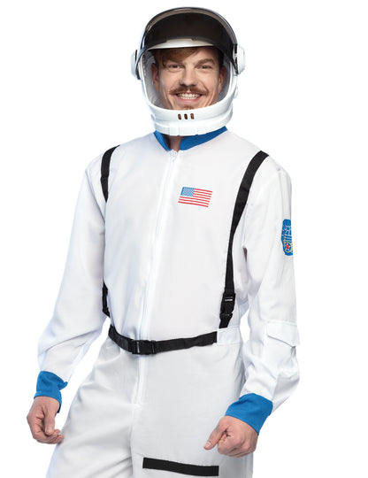Cască de astronaut alb pentru adulți
