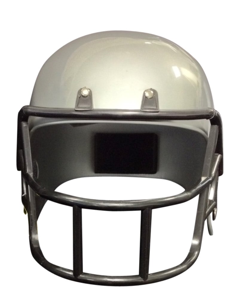 Vedere frontală a căștii de fotbal american pentru copii