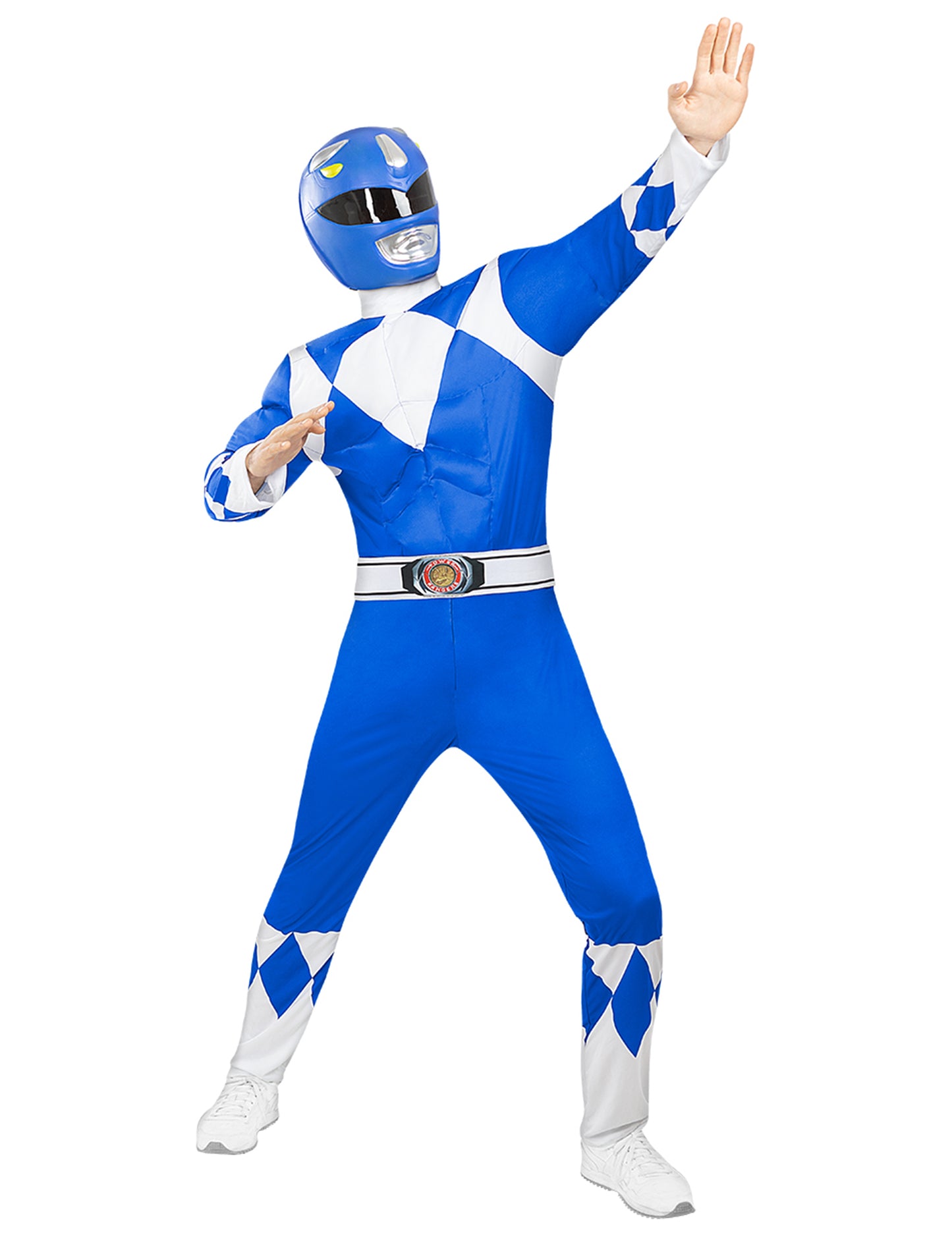 Casca Power Ranger albastra pentru adulti