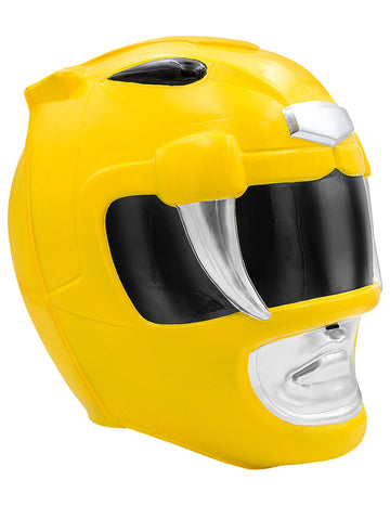 Casca Power Ranger galbena pentru adulti
