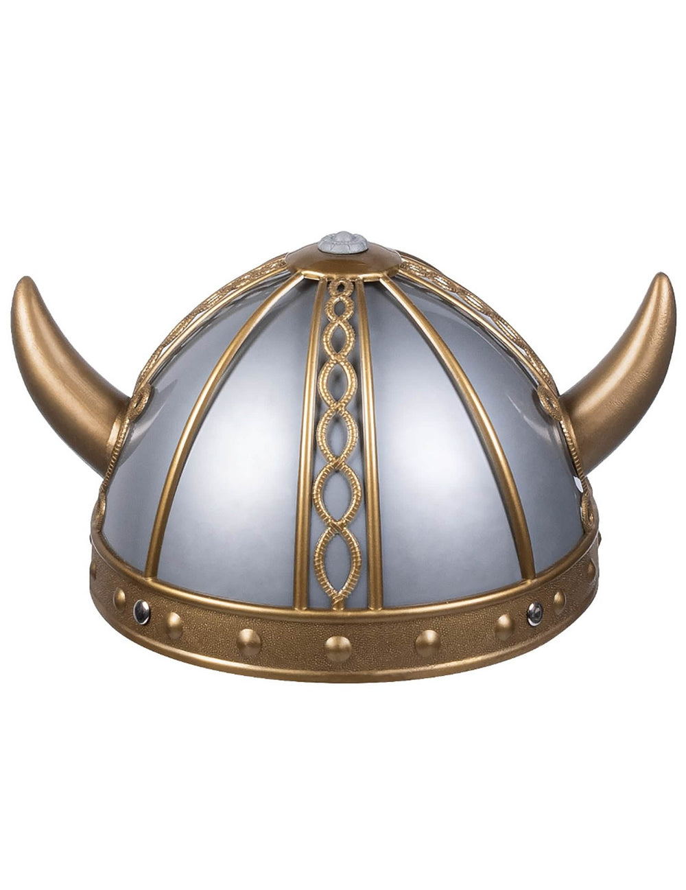 Vedere din față a căștii vikinge pentru copil