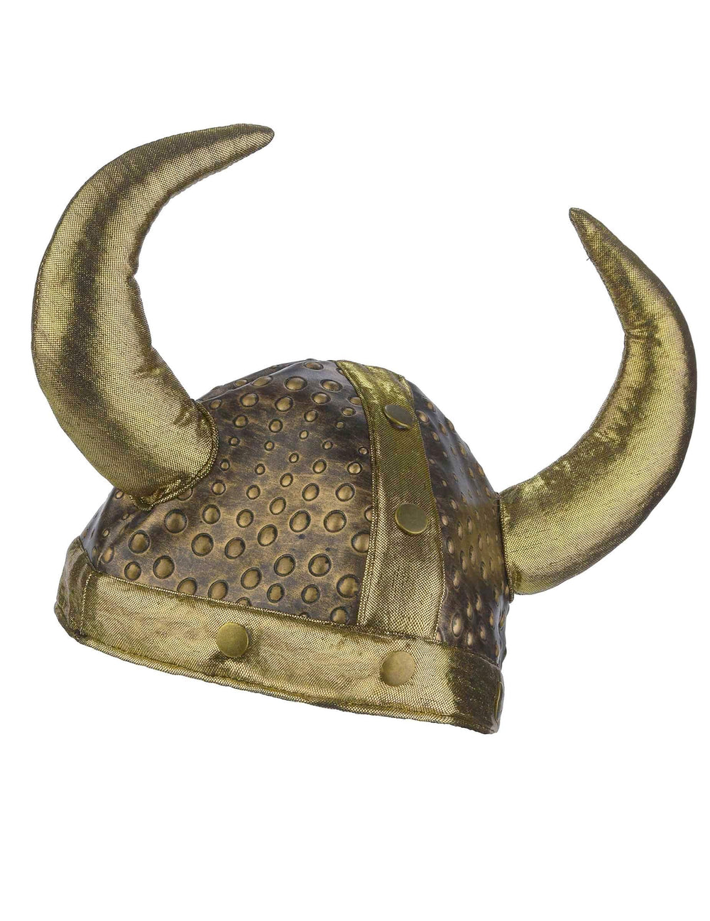 Vedere din profil a căștii vikinge pentru adult, moale, metalizată