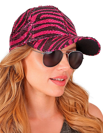 Capac de paiete pentru tigri roz pentru adulți