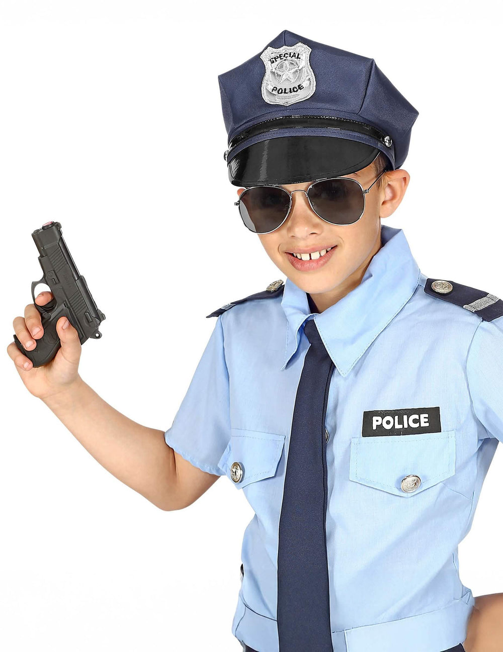 Vedere din față a șepcii ajustabile poliție