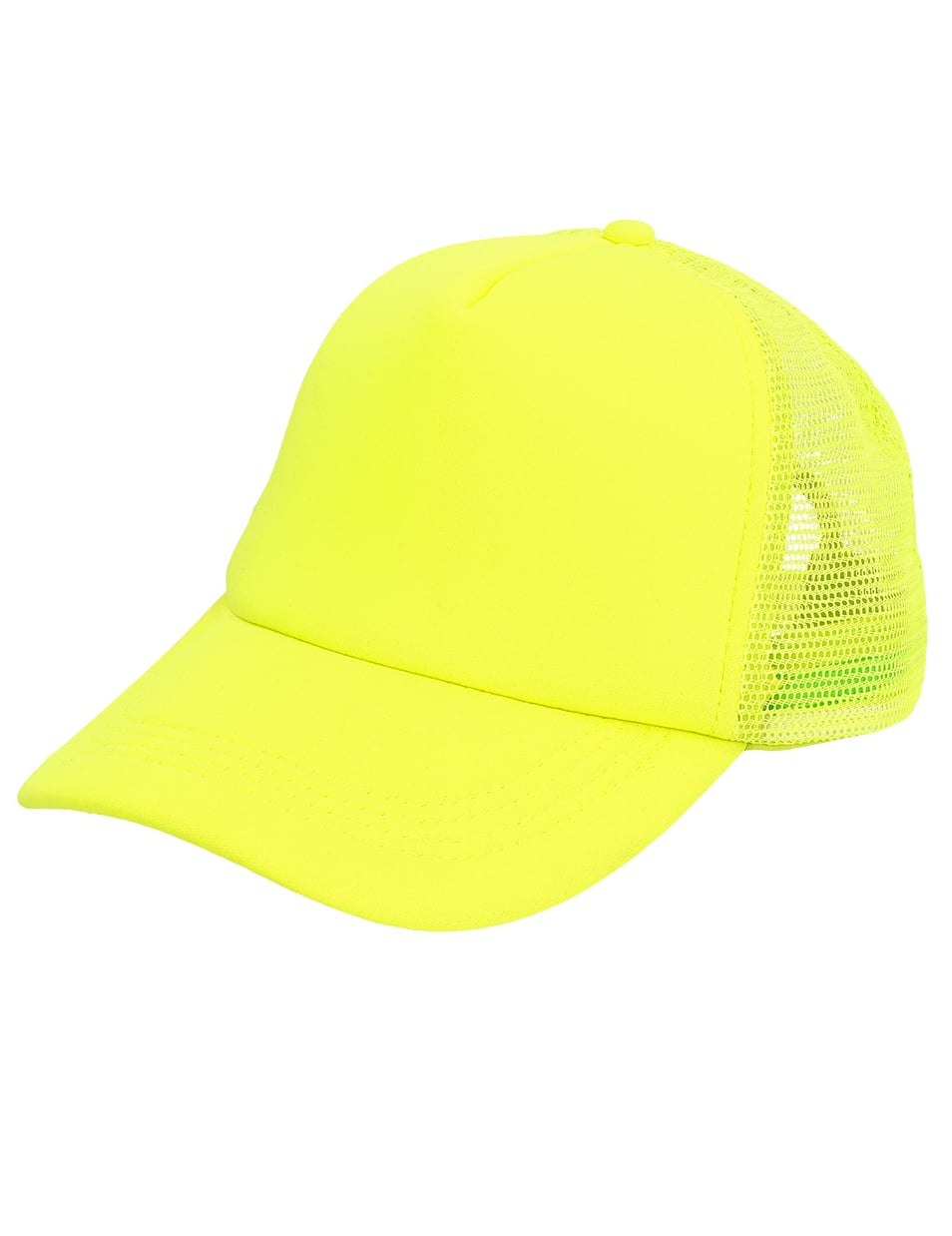 Casquette jaune fluo adulte