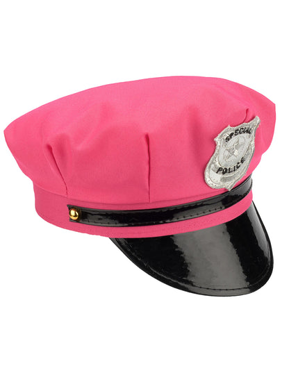 Vue de profil de la casquette policière