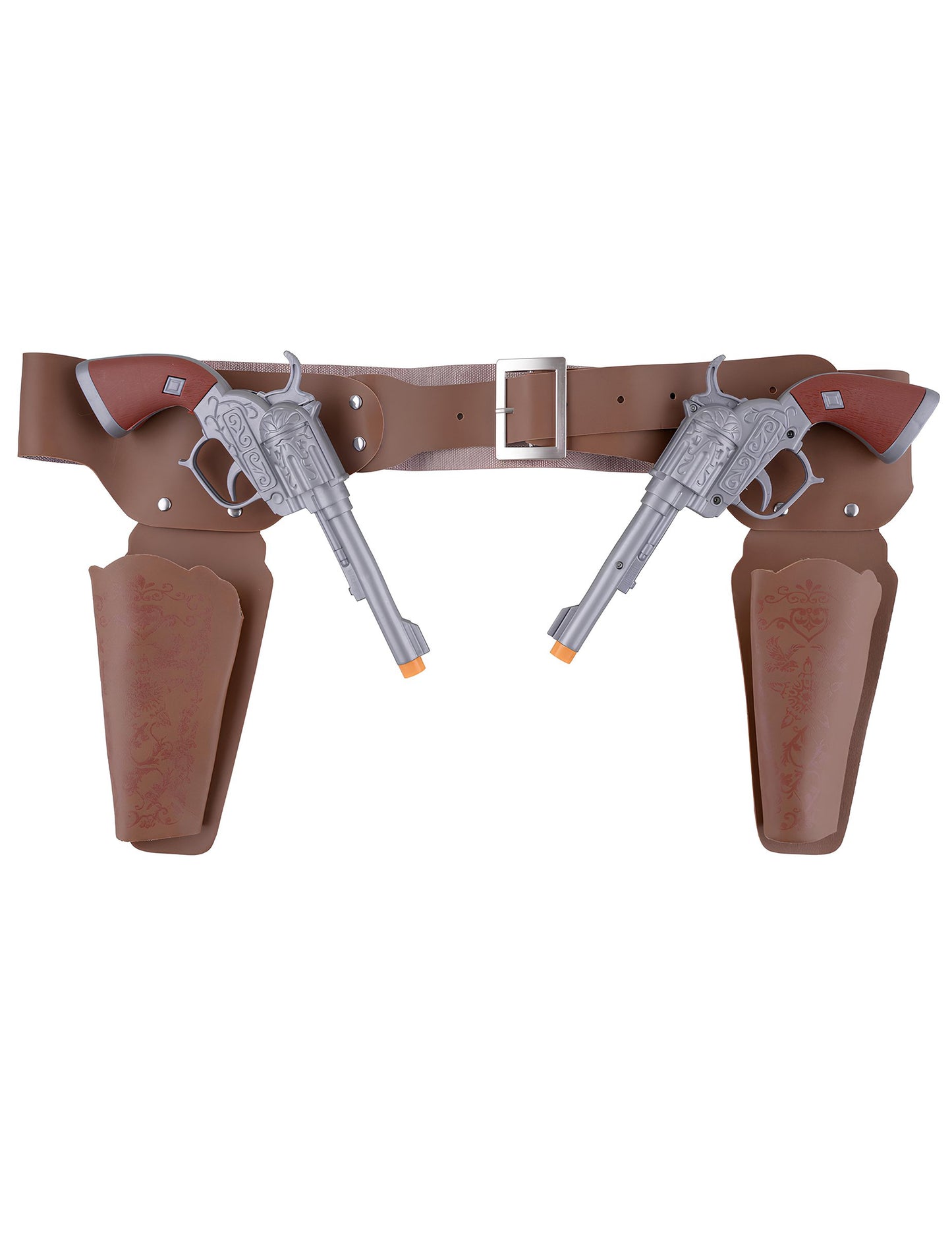 Curea de cowboy cu toc și 2 pistoale