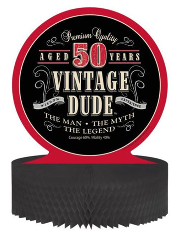 Centru pentru hârtie de fagure de hârtie vintage 50 de ani 30 x 30 cm