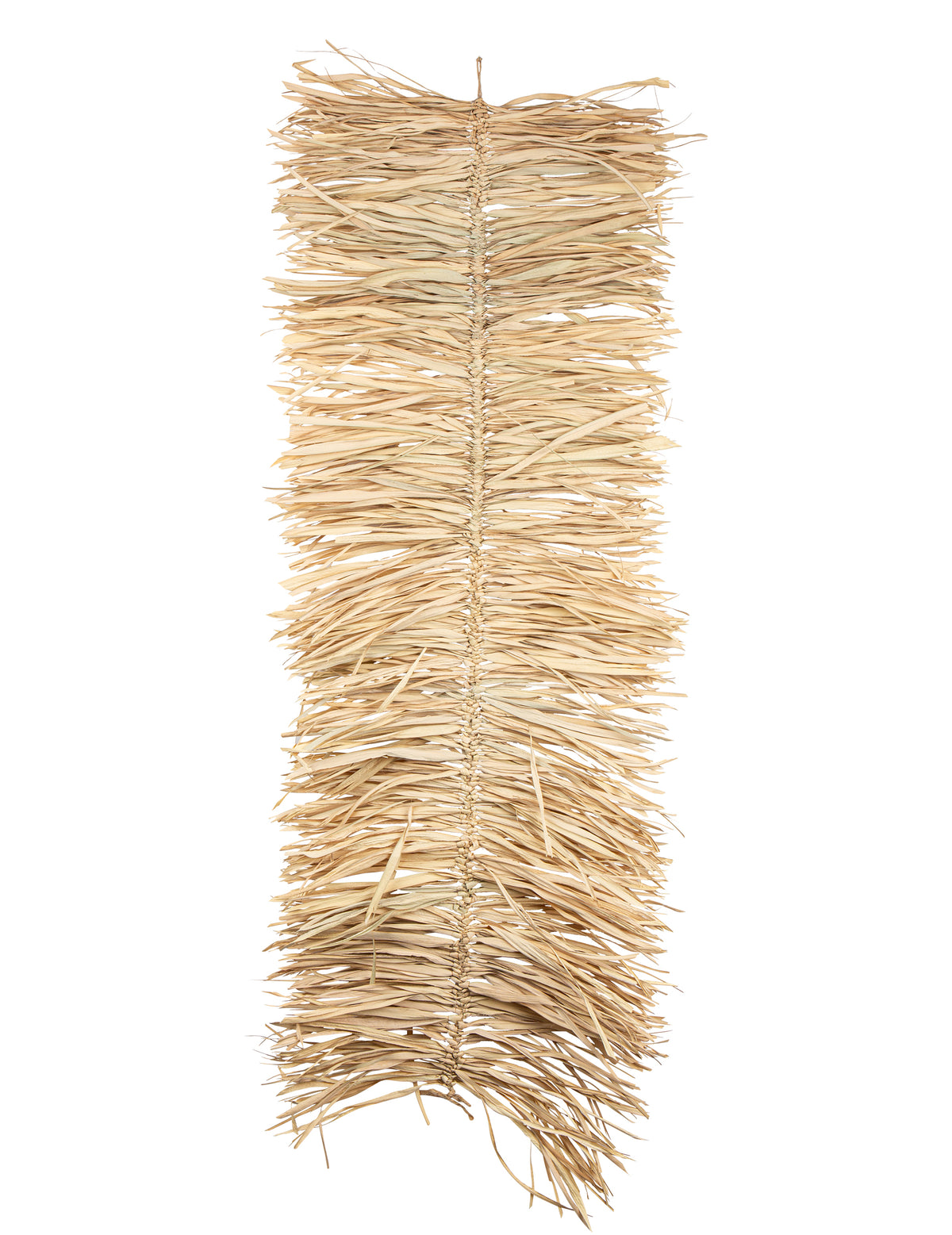 Centre de table feuille de palmier tressée pour décoration de fête beige naturel