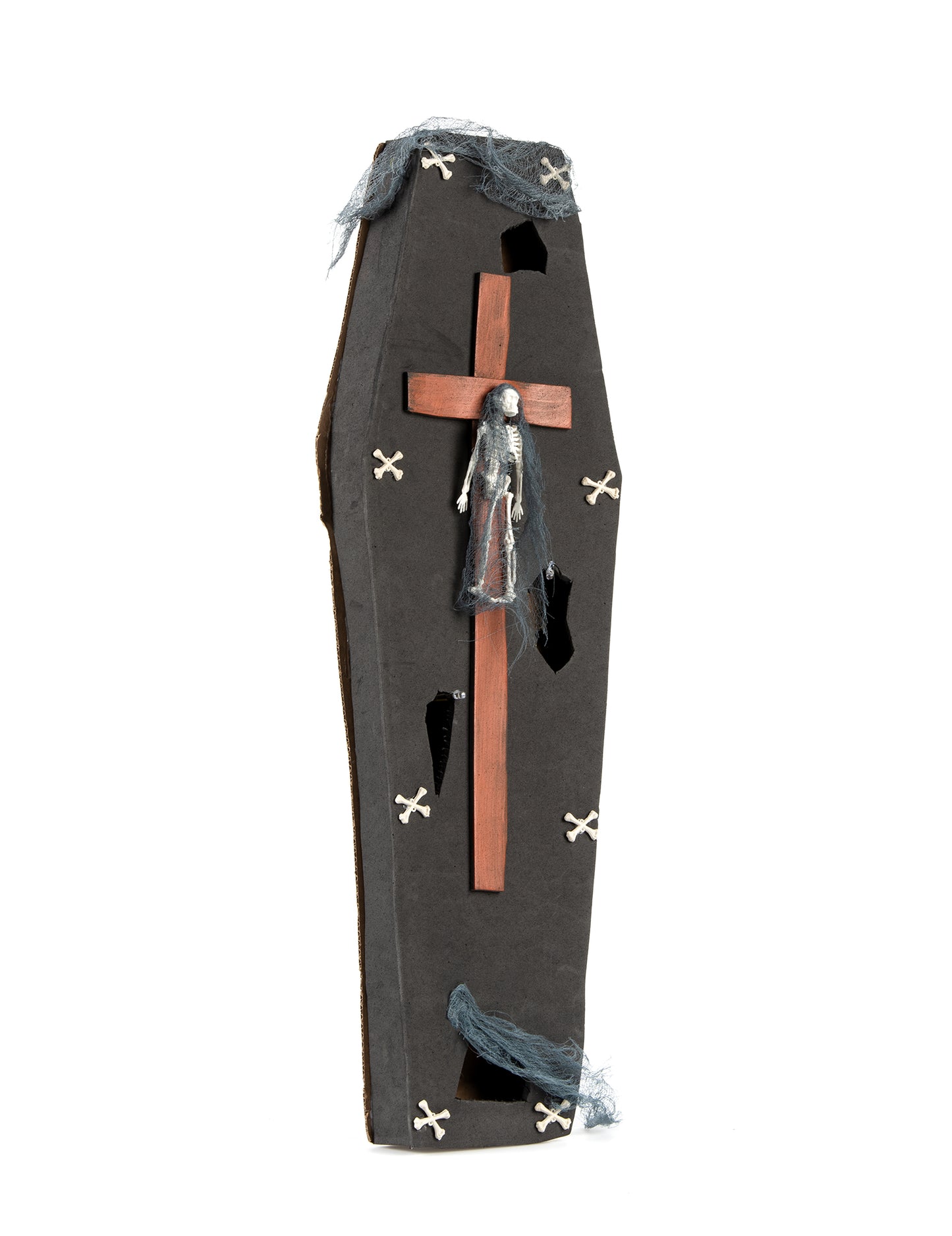 Sicriu cu cruce de 71 cm Halloween