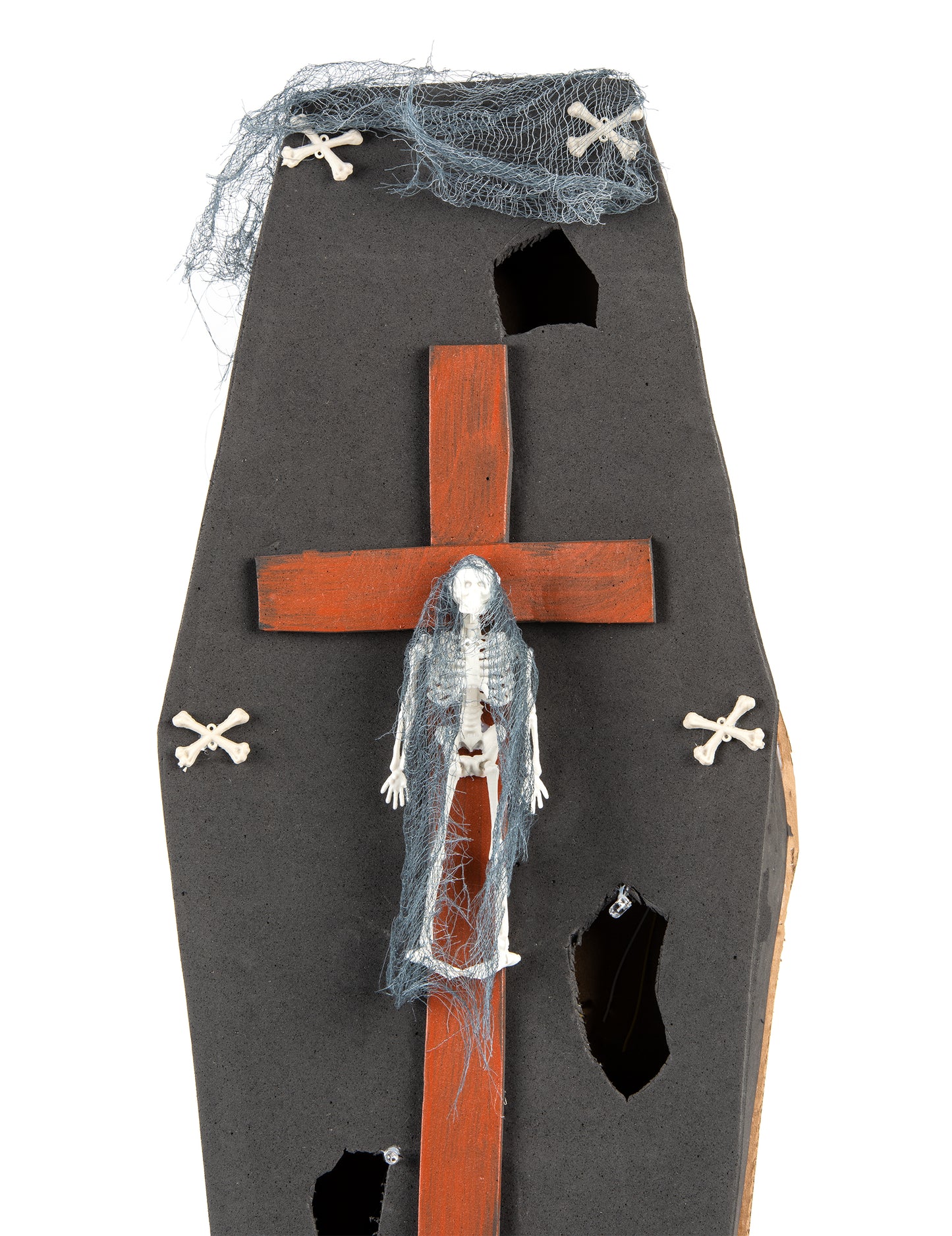 Sicriu cu cruce de 71 cm Halloween