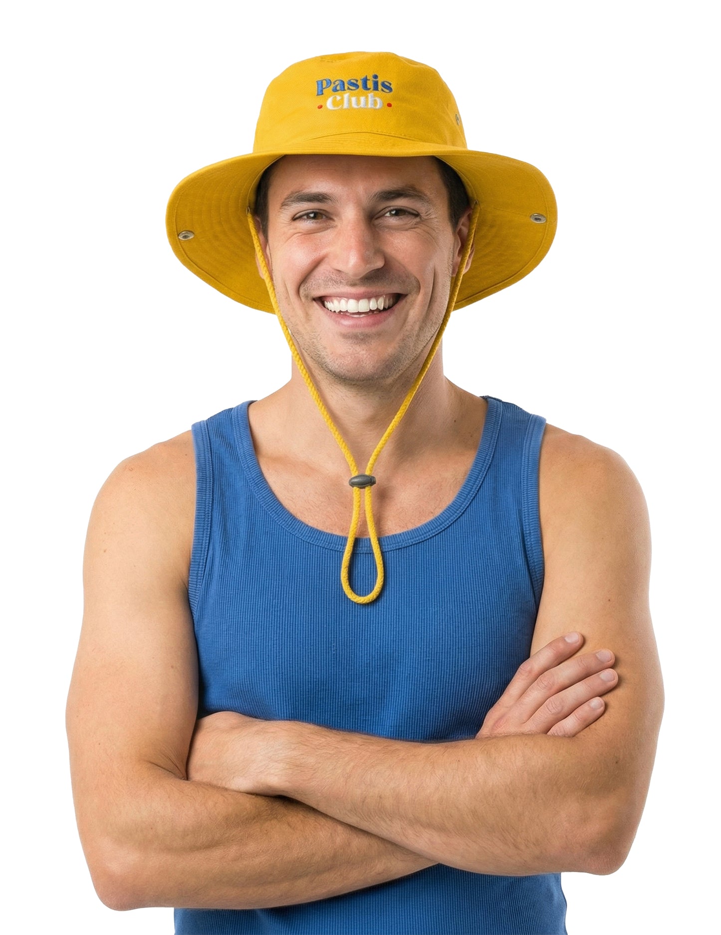 Pălărie cu șnur galben Pastis Club adult 