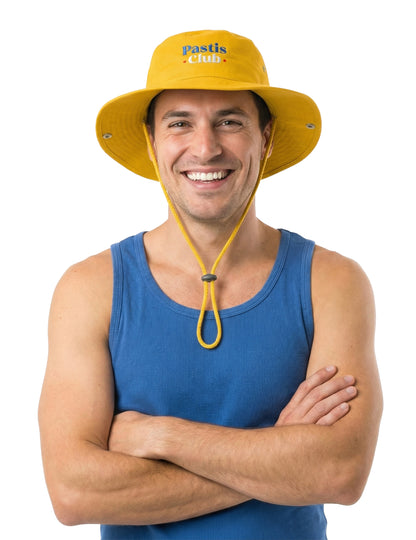 Pălărie cu șnur galben Pastis Club adult 