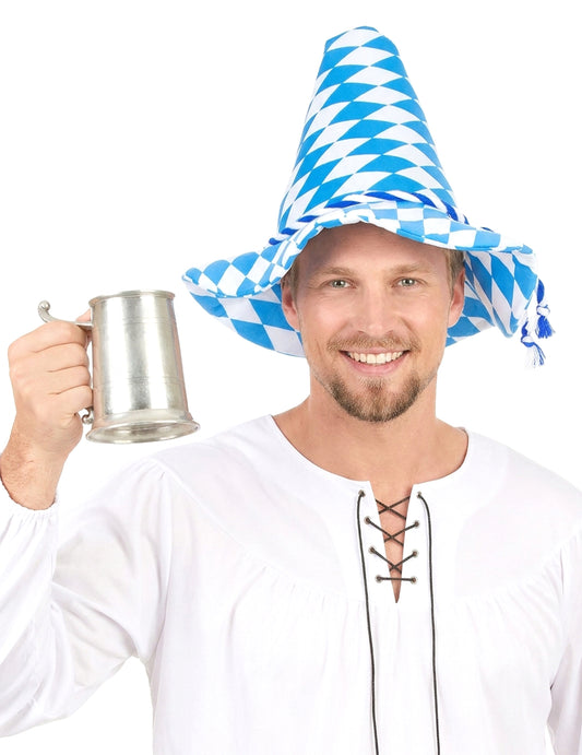 Pălărie bavareză bavareză și adultă albă