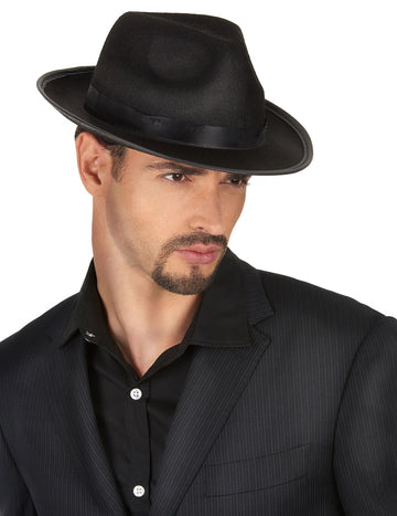 Chapeau borsalino pour adulte noir