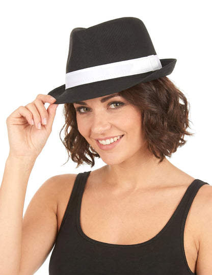Borsalino Black Luxband White Adult