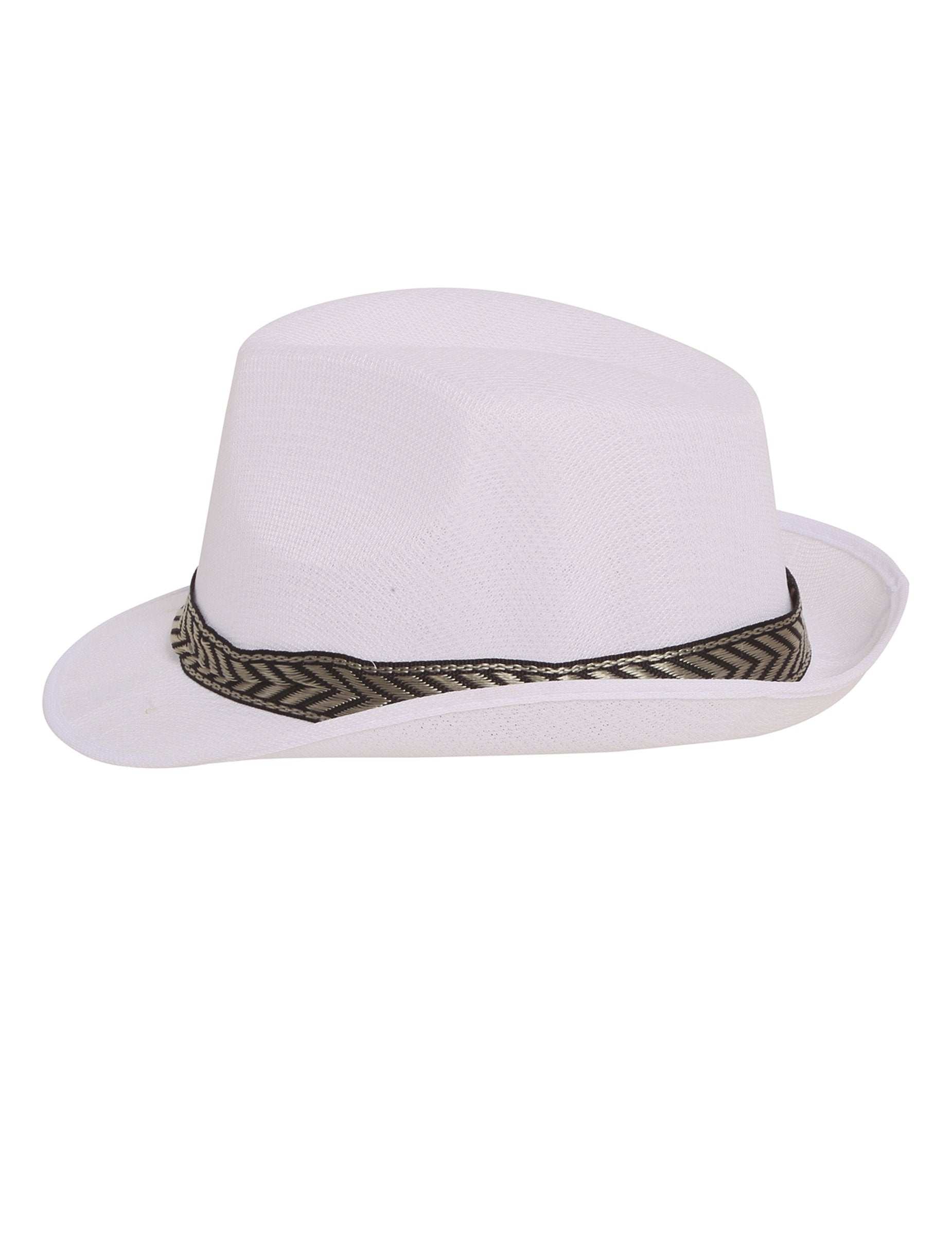 Vue de profil du chapeau borsalino trilby