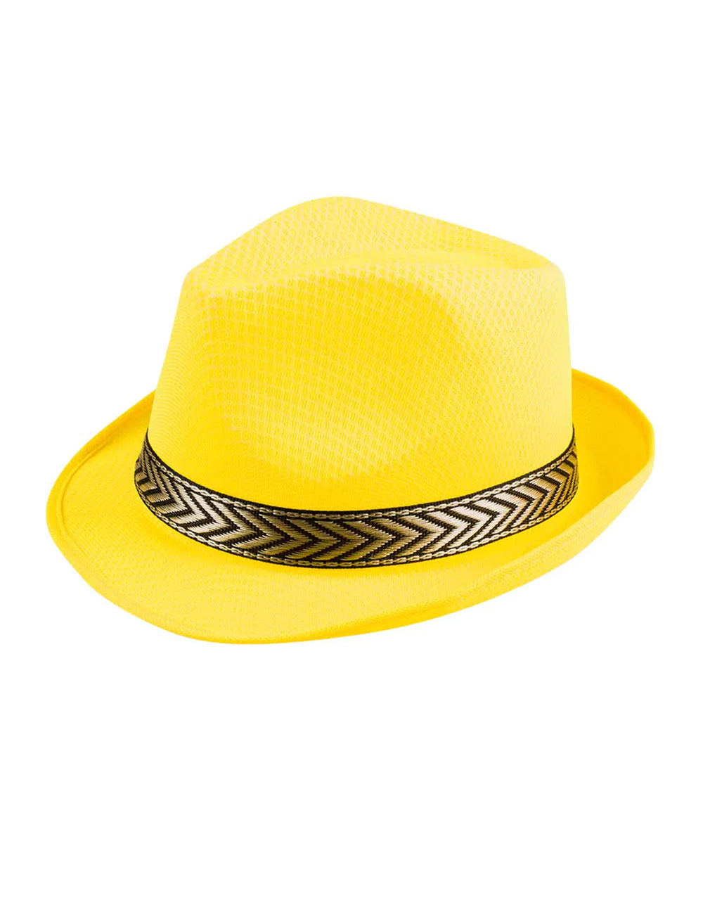 Vue de profil du chapeau borsalino trilby pour adulte