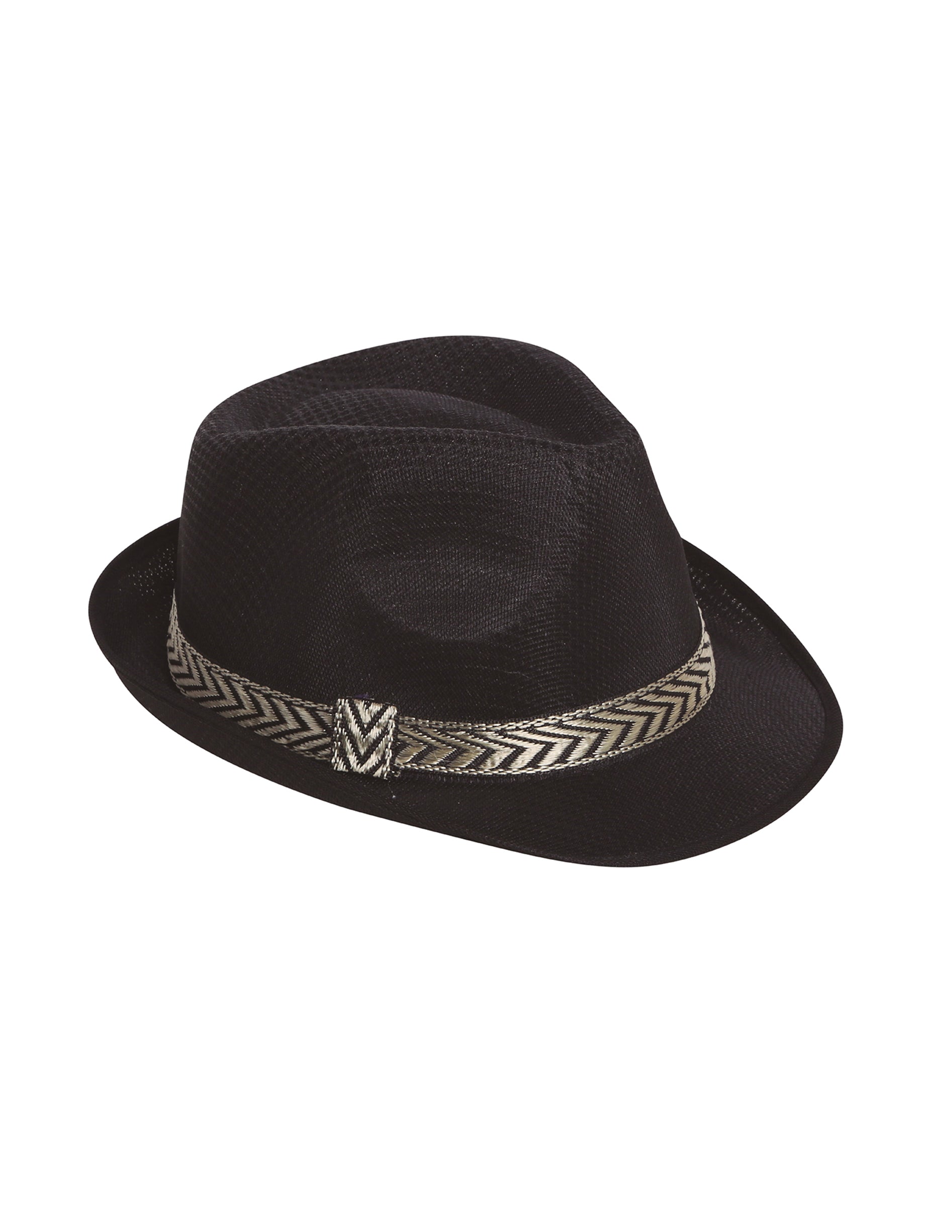 Vue de profil du chapeau borsalino trilby pour adulte