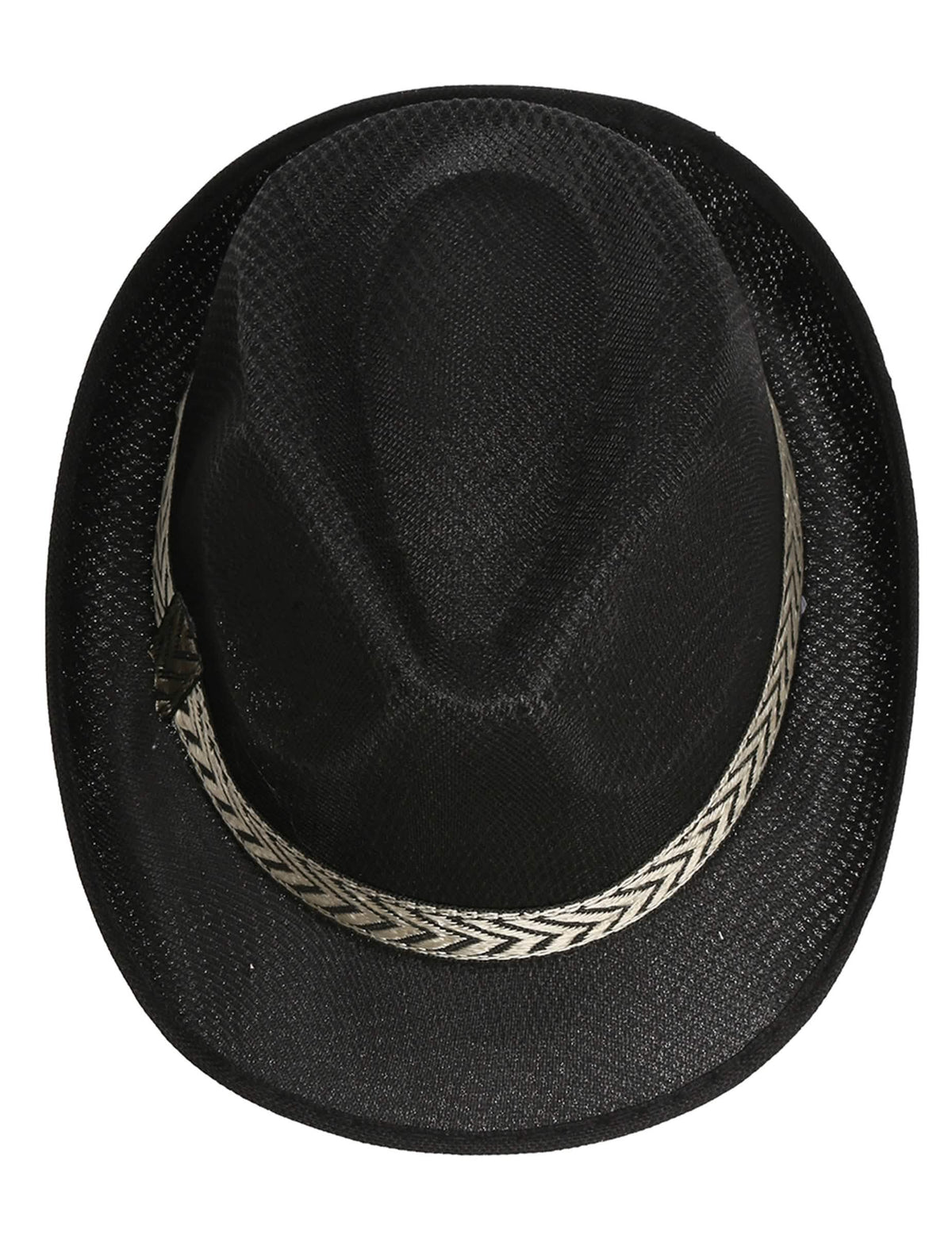 Vue de dessus du chapeau borsalino trilby pour adulte