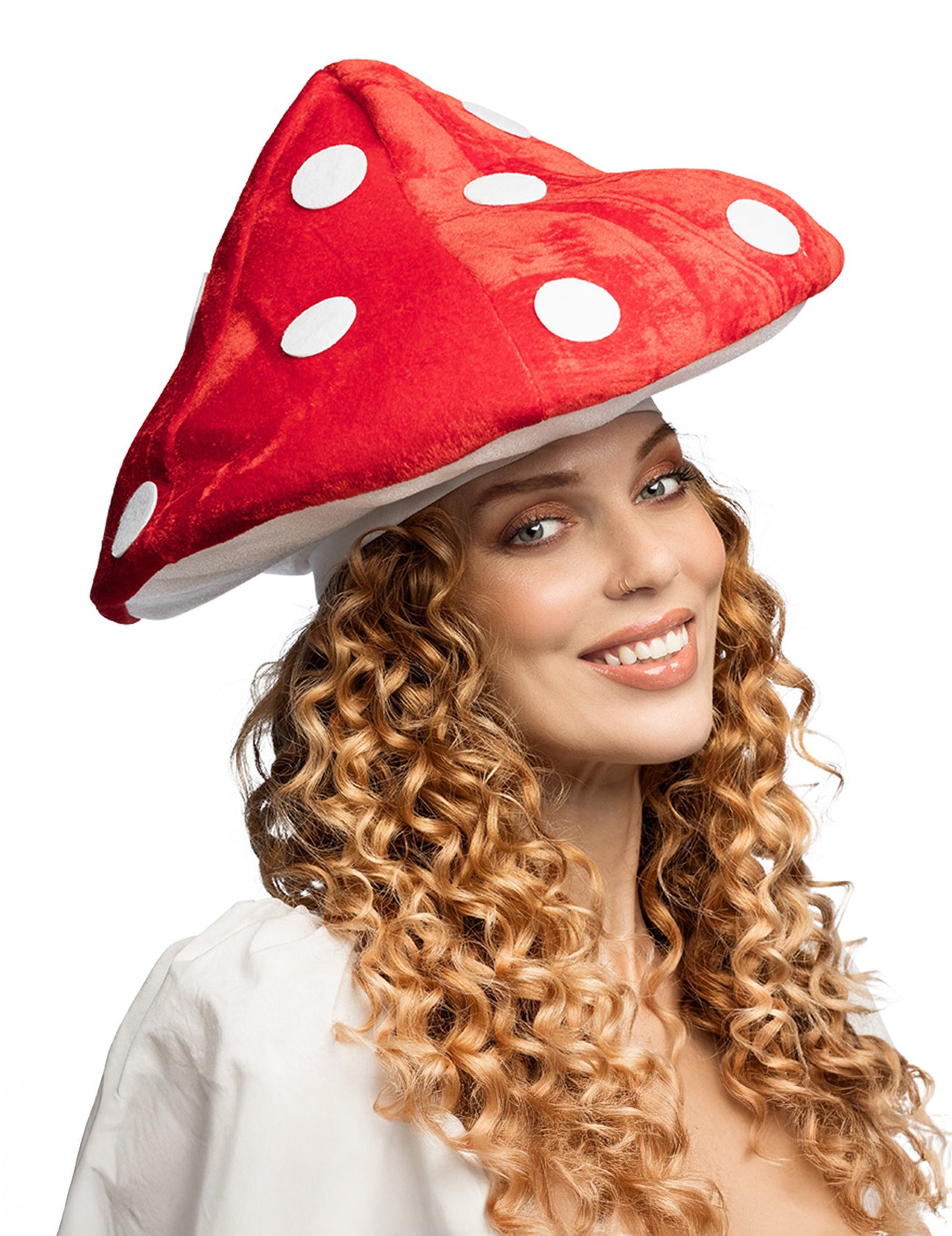 Pălărie de ciupercă roșie și albă