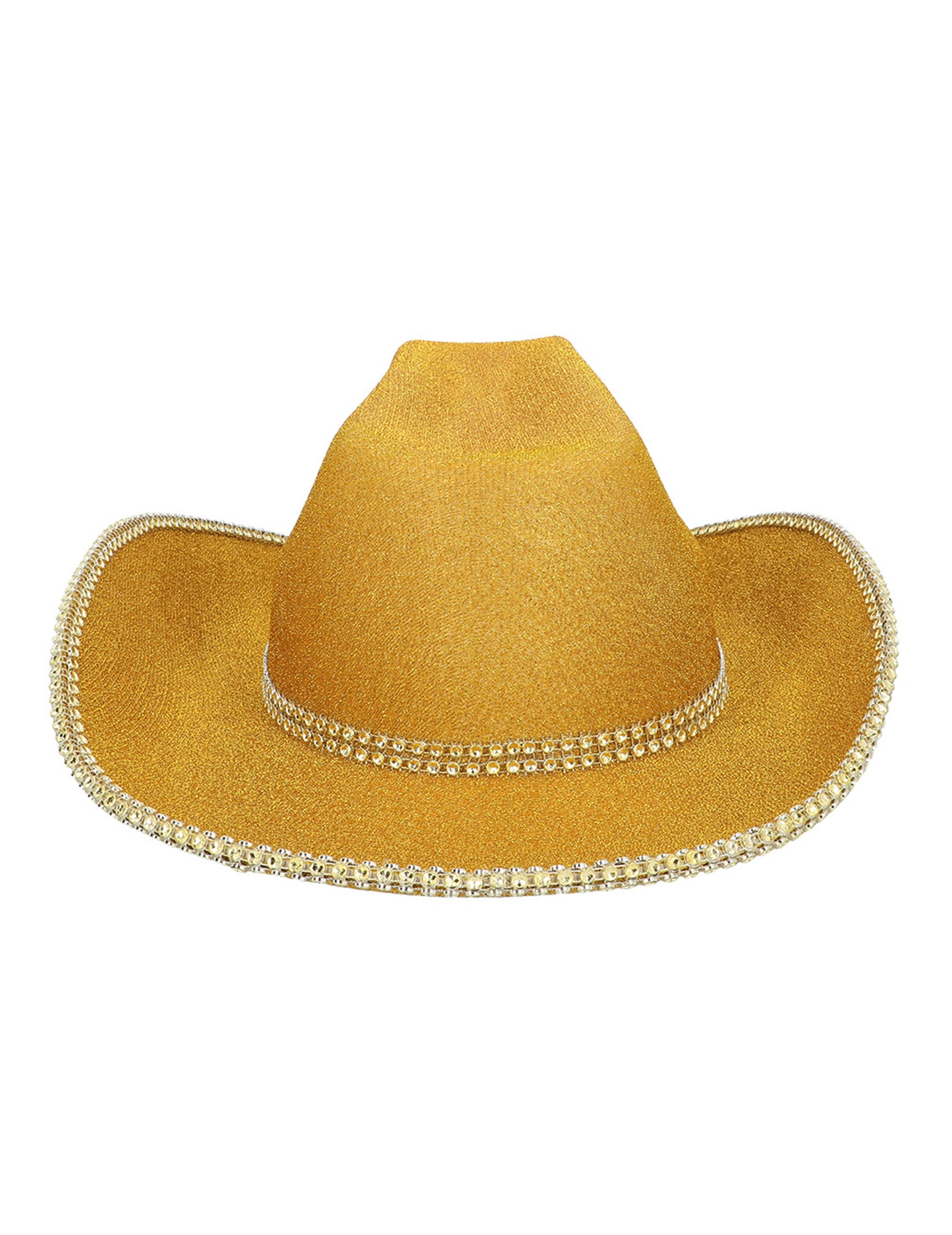 pălărie de cowboy cu paiete aurii pentru adulți