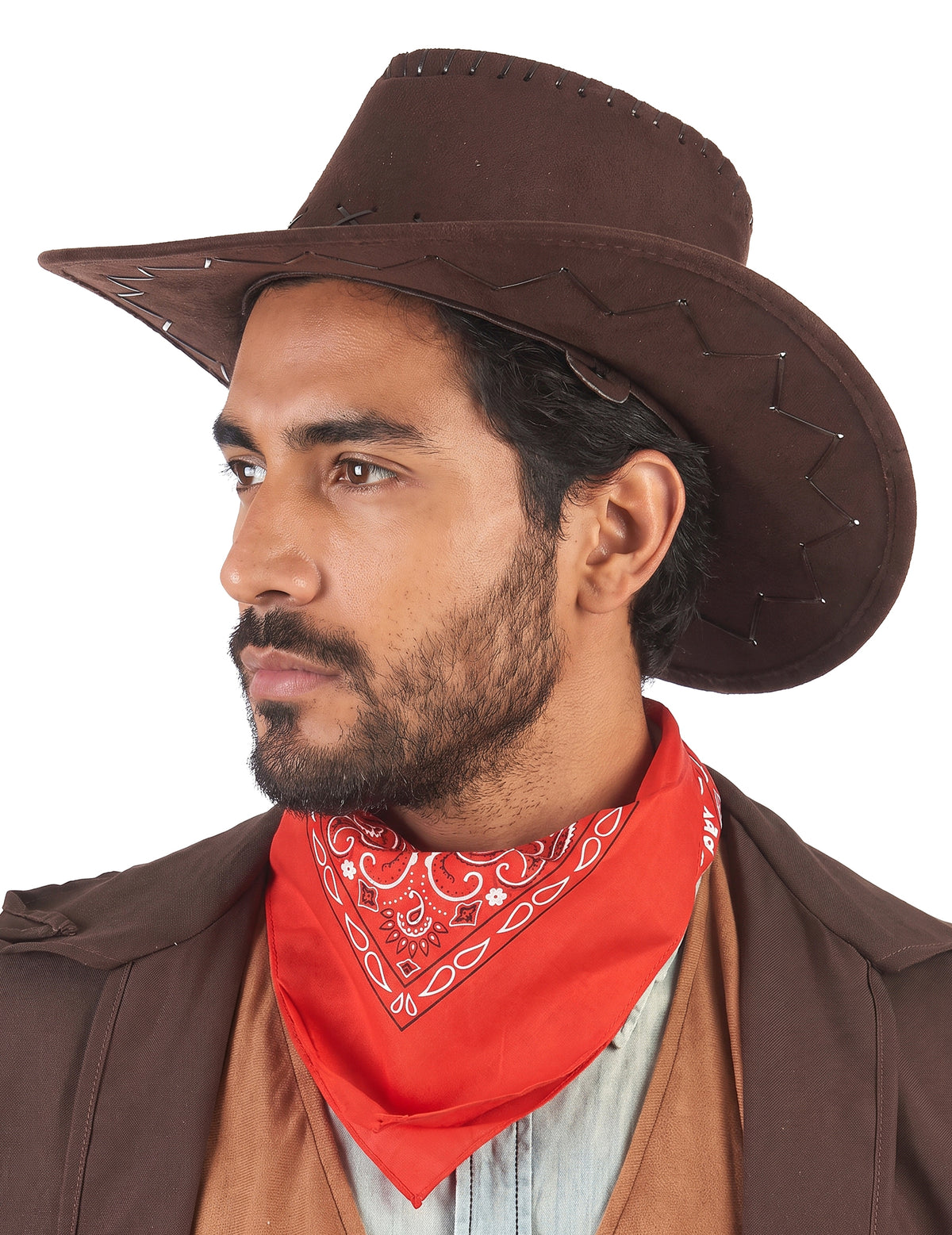 Pălărie de cowboy pentru piele de căprioară pentru adulți