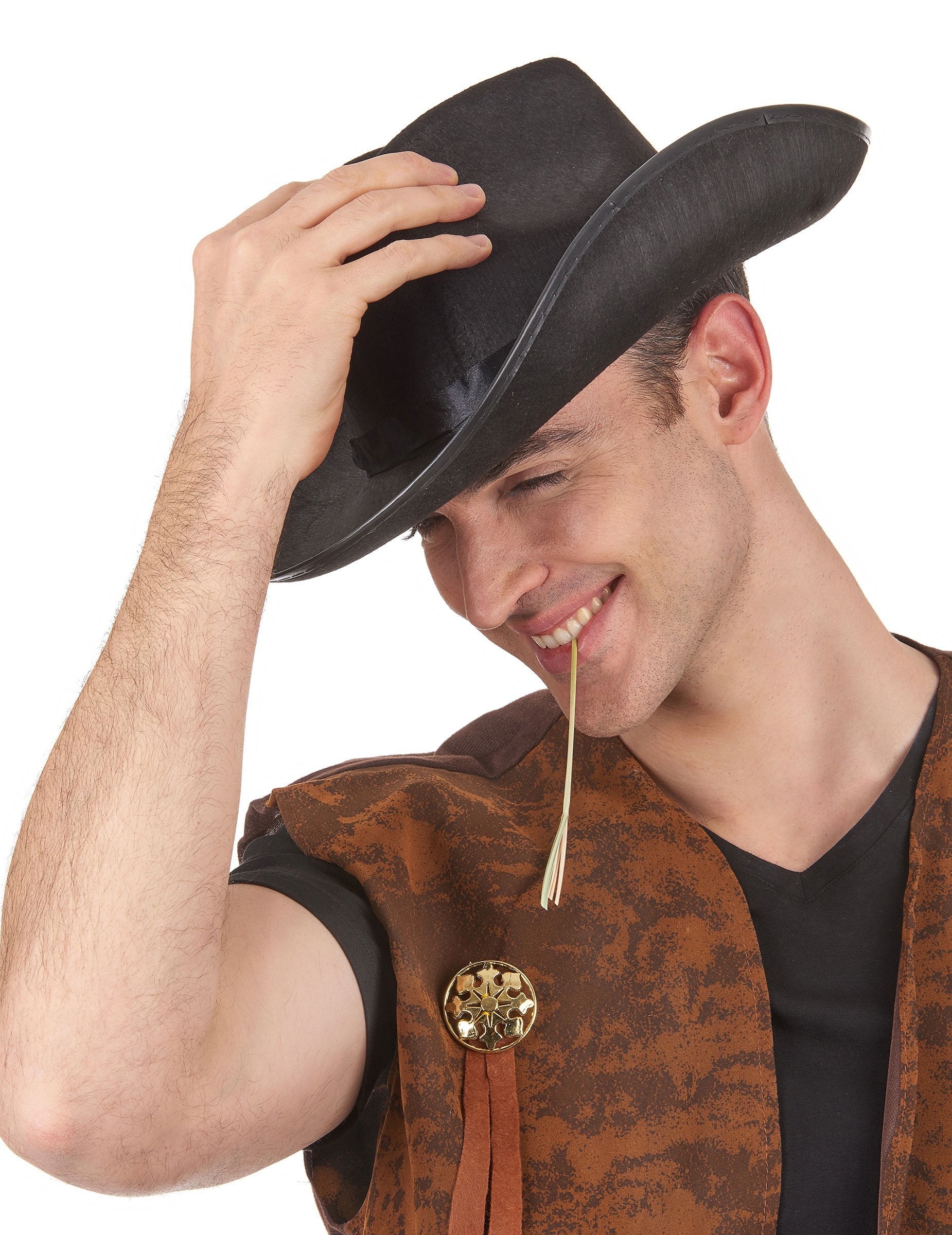 Chapeau cowboy pour adulte noir