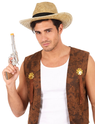 Pălărie de cowboy pentru paie pentru adulți