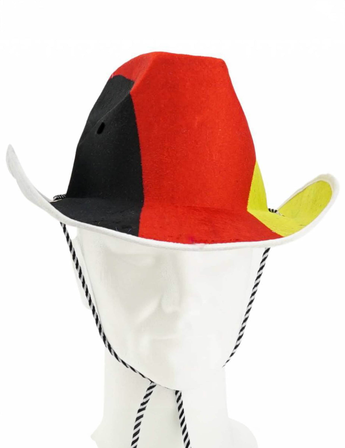 Pălărie cowboy suporter germania pentru adult negru roșu galben