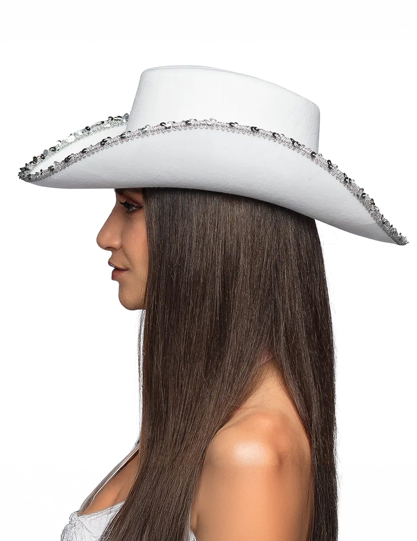 Pălărie de cowboy cu rinestone pentru adulți pentru adulți