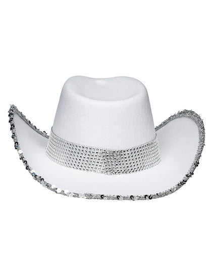 Pălărie de cowboy cu rinestone pentru adulți pentru adulți