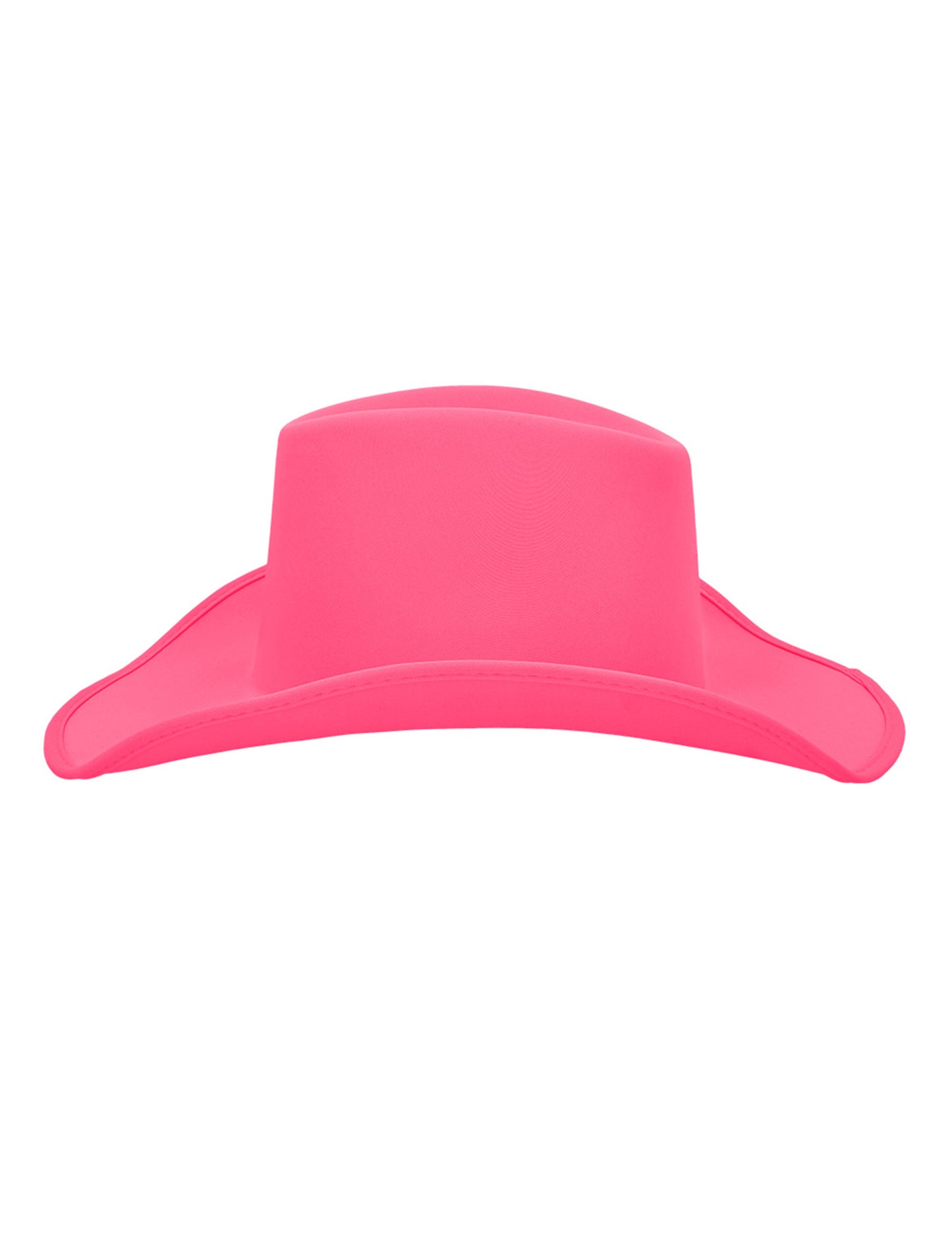 Pălărie de cowboy roz neon pentru adulți 