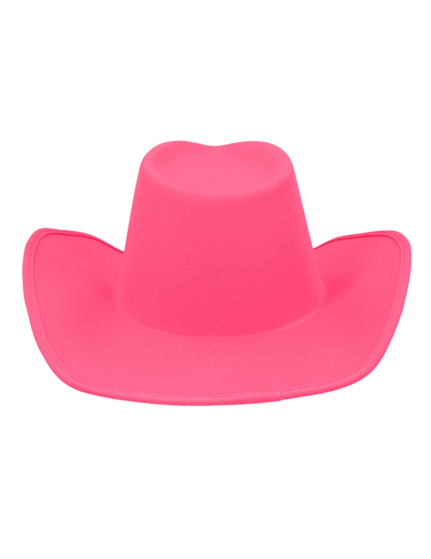 Pălărie de cowboy roz neon pentru adulți 