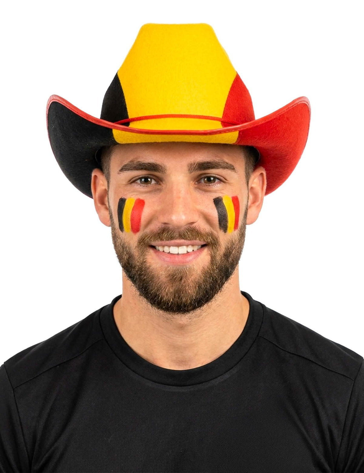 Pălărie de cowboy suporter Belgia adult