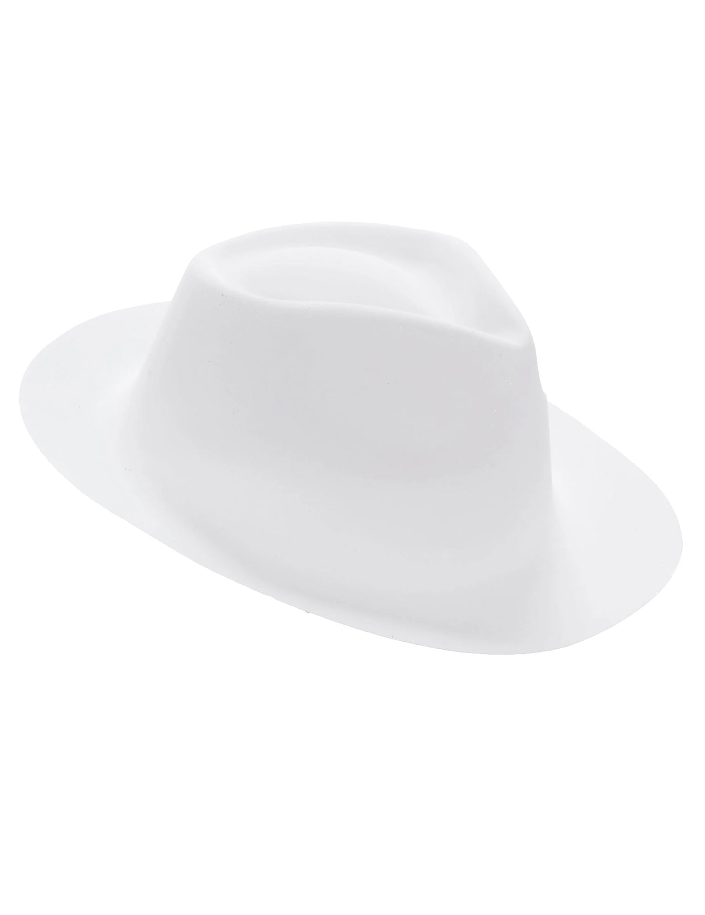 Chapeau de gangster blanc adulte