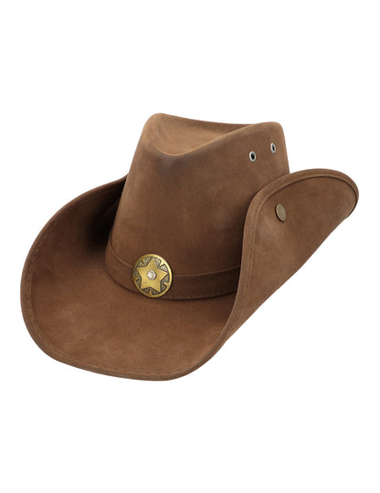 Pălărie maro de șerif pentru adulți