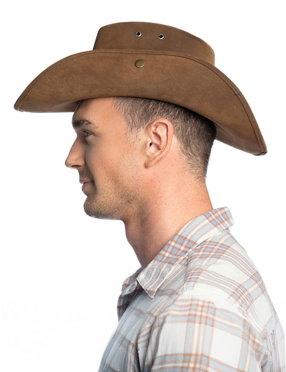 Pălărie maro de șerif pentru adulți