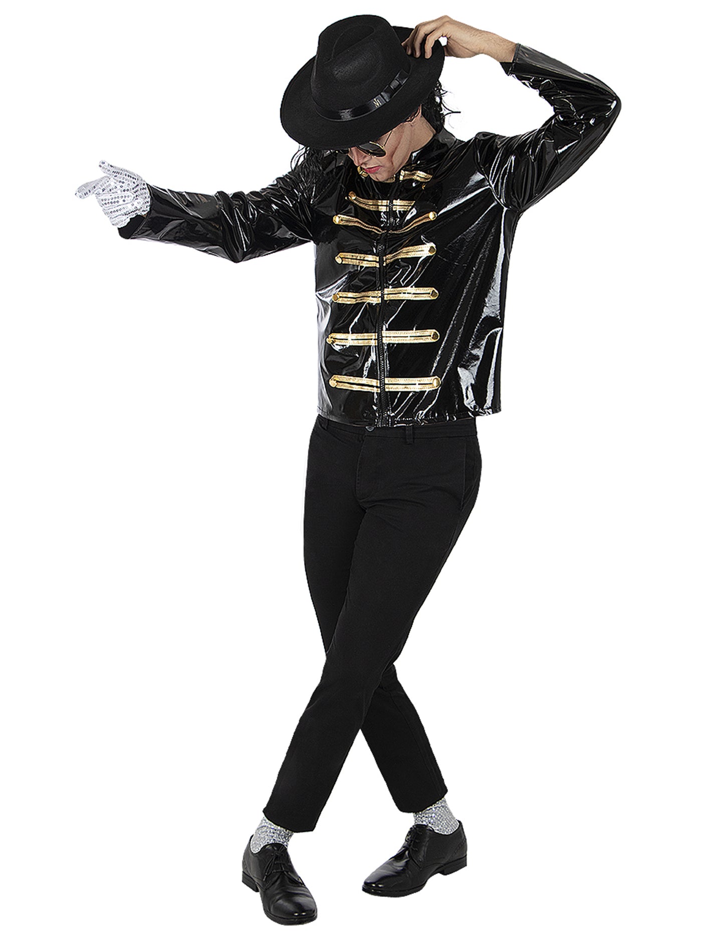 Pălărie și mănușă Michael Jackson pentru adulți