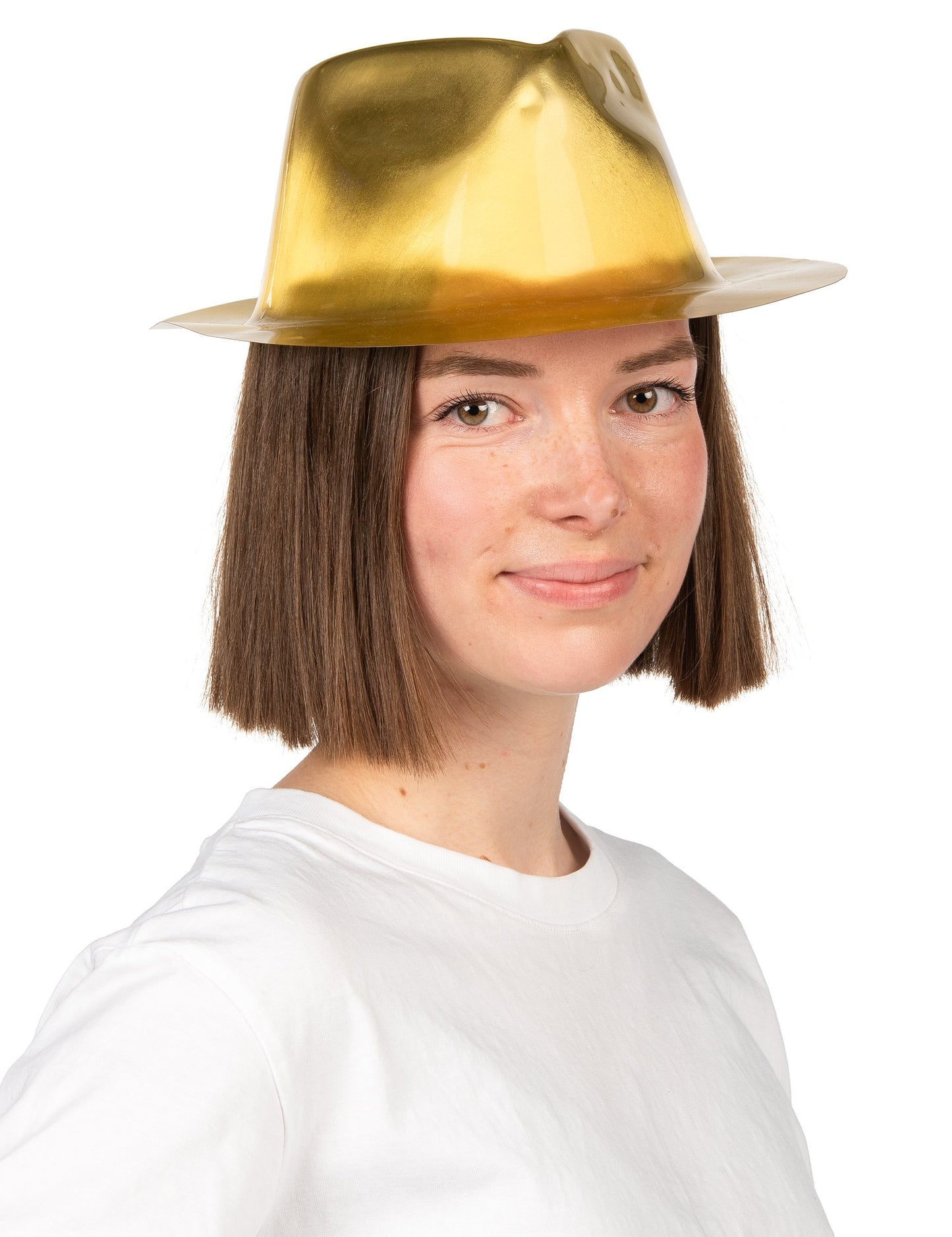 Pălărie de gangster aurie strălucitoare