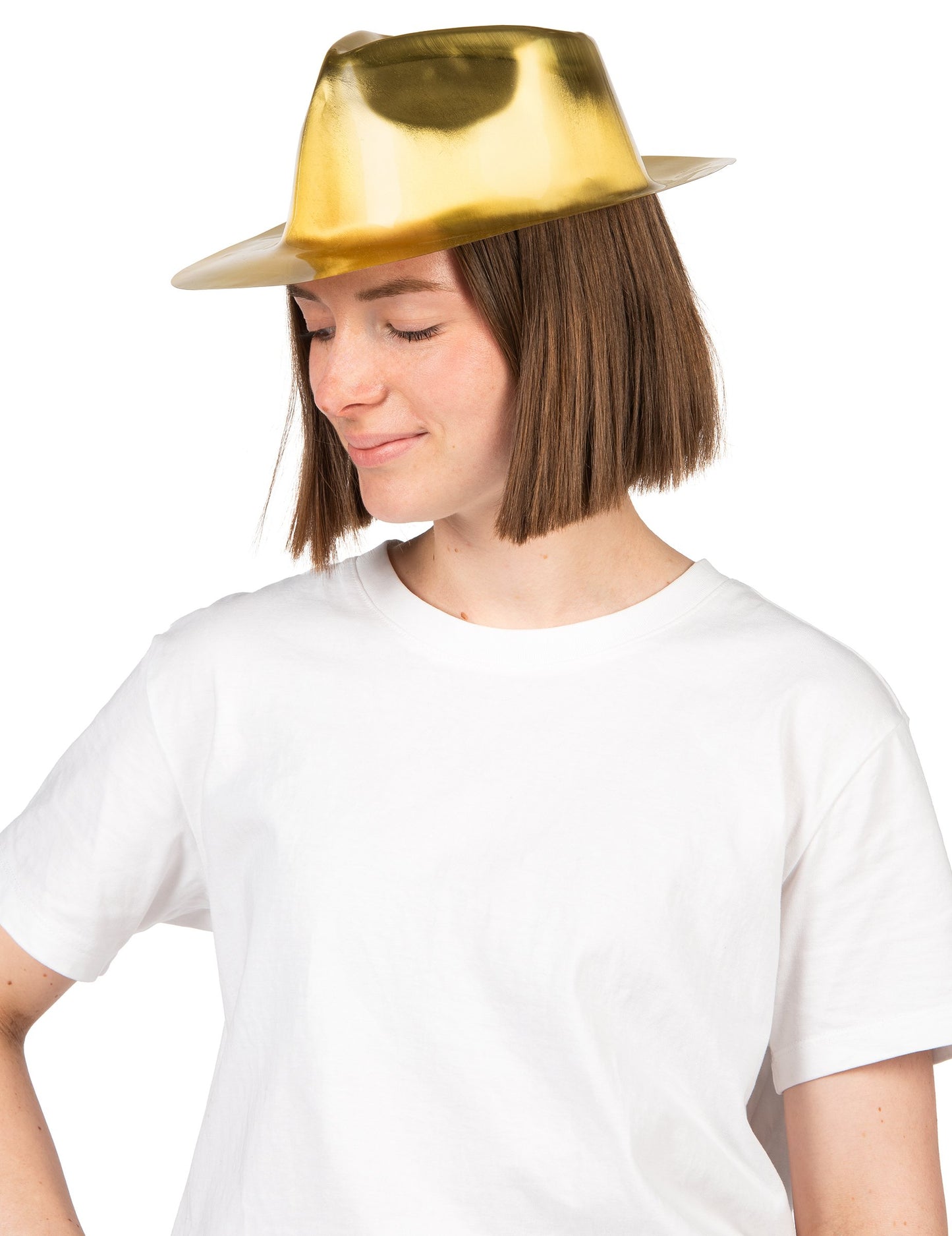 Pălărie de gangster aurie strălucitoare