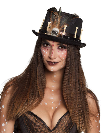 Pălării voodoo negre pentru adulți