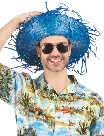 Pălărie pentru adulți hawai albastru