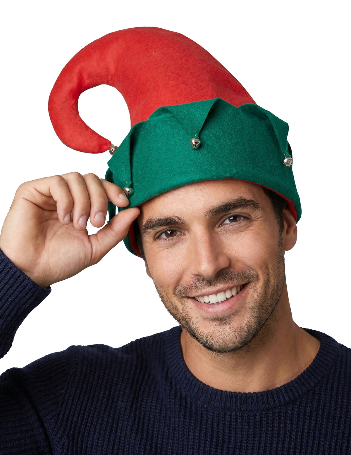 Pălărie Lutin cu clopote de Crăciun pentru adulți